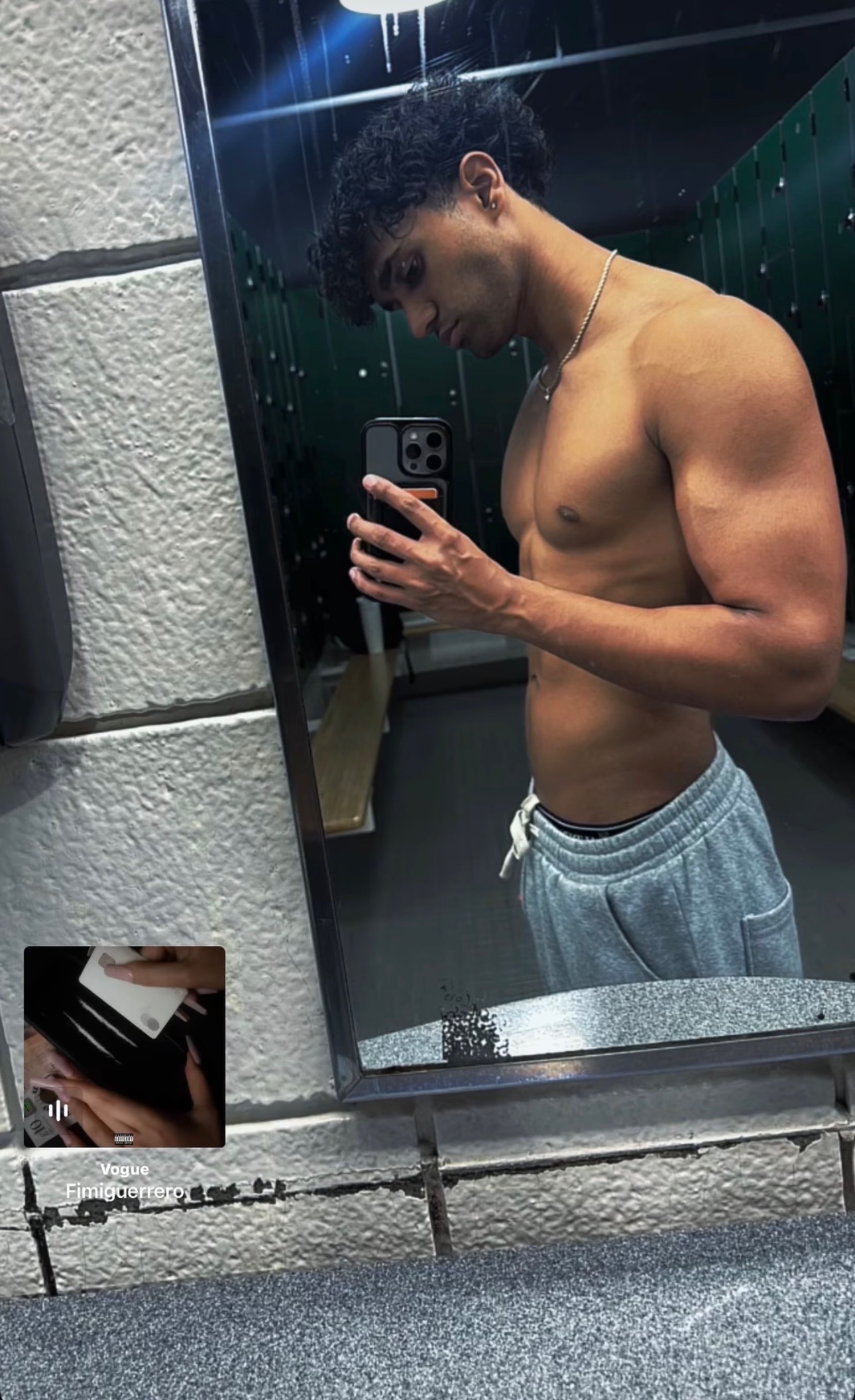 Varun Sureshkumar in the gym, conditioning work